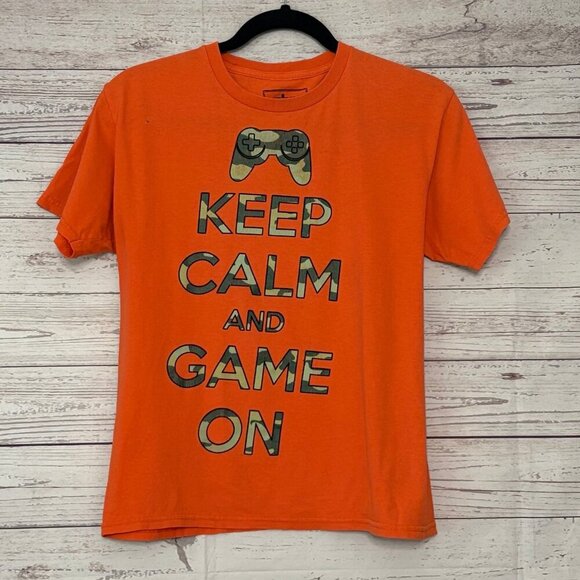 Urban Pipeline "Keep Calm and Game On" Graphic T Youth Large - Picture 1 of 5